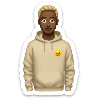 beige sweatshirt sticker