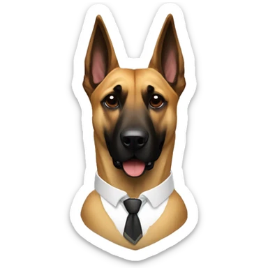 Perro pastor belga malinois sticker