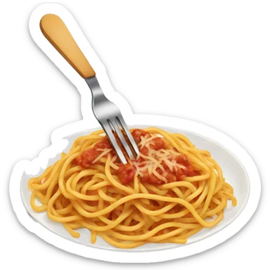Spaghetti food sticker