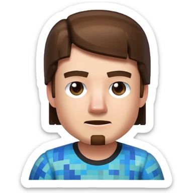 Steve from minecraft movie sticker