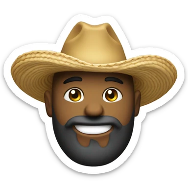 Emoji de Alíen con sombrero de paja de lufy sticker