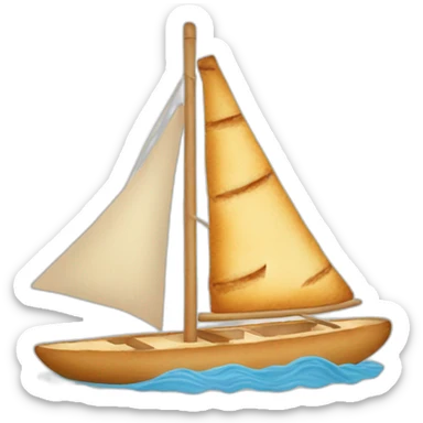 baguette-sailboat sticker