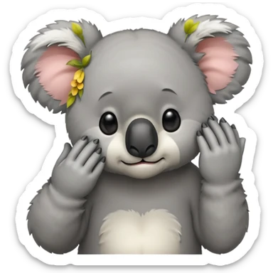 Koala doing a face palm  sticker