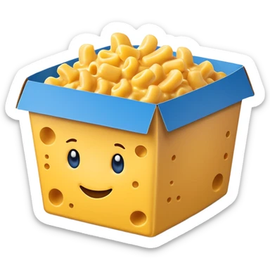 kraft mac n cheese box sticker
