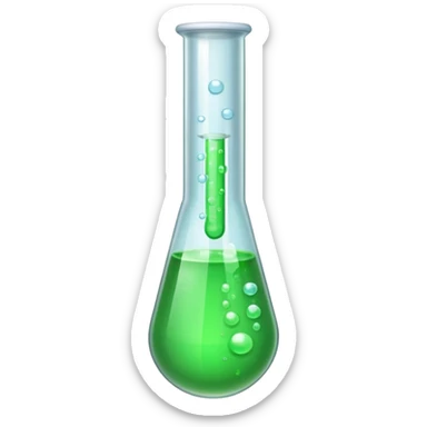 test tube chemical sticker