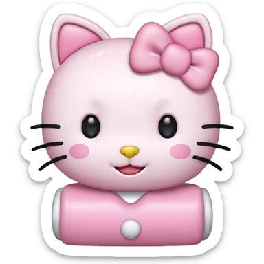 hello kitty pastell pink sticker