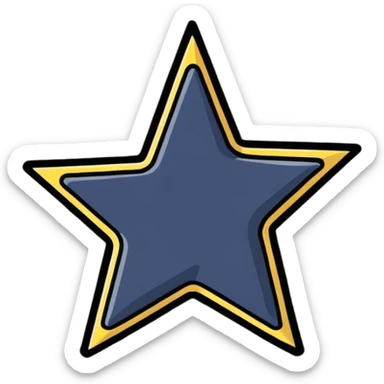 creative sparkle with different fabric patterns on each point, multi-textured star shape sticker