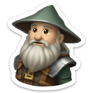Old dwarf cleric faction agent sticker