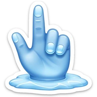 freezing thumbs up sticker