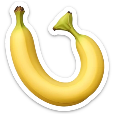 Half-Peeled banana sticker
