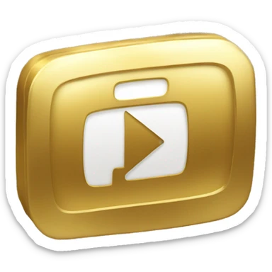 Youtube gold playbutton sticker
