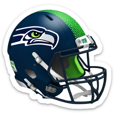 Seahawks helmet sticker