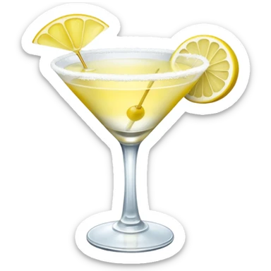 Lemon drop martini sticker