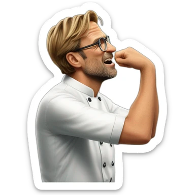 jurgen Klopp is doing "Italian chef's kiss" gesture sticker