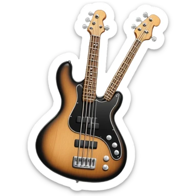 bass guitar sticker