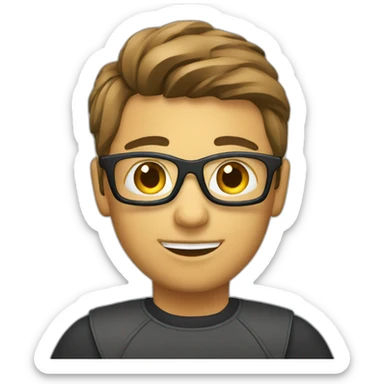 video editor on laptop sticker