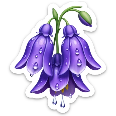 Bluebell flower full of sorrows  sticker