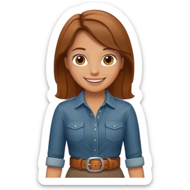 Let her belt sticker