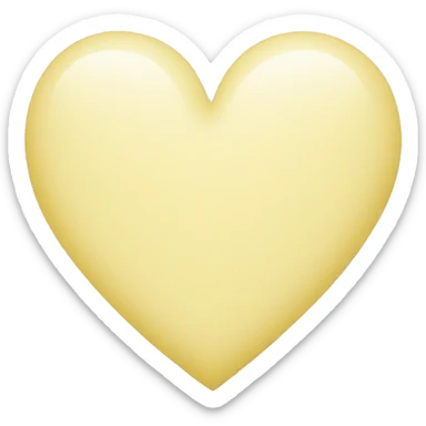 Pastel yellow heart sticker