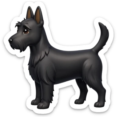 Scottie dog emoji sticker