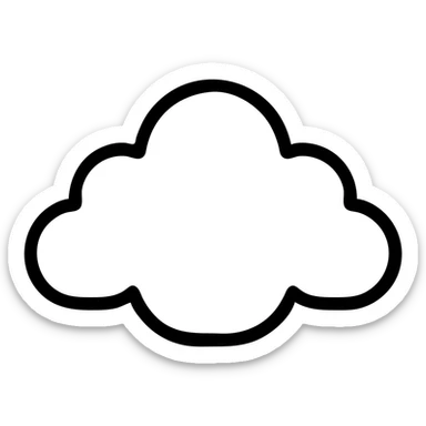 облако 4 выступами sticker