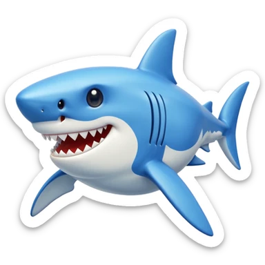 I Want to have an emoji that represent shark shark game from intellivision sticker