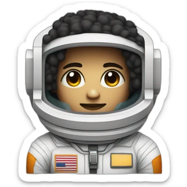 Pixeled Astronaut sticker