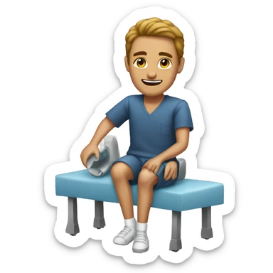 When the knee surgery is tomorrow  sticker