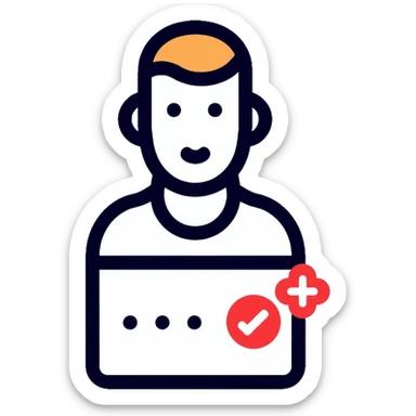 Account system implementation with user profile and login sticker