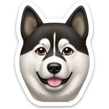 black akita americain sticker