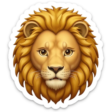 in lion family, only Father. sticker