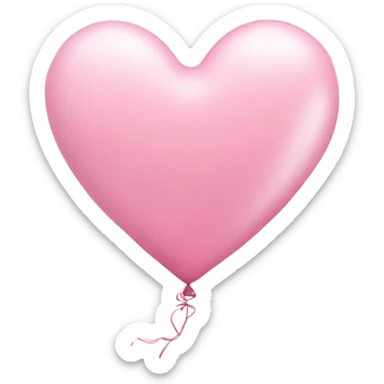 pastel pink heart balloons sticker