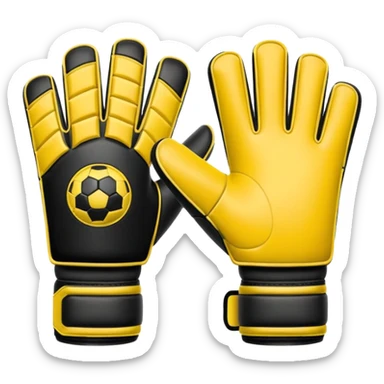 Football goalkeeper gloves sticker