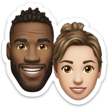 siya kolisi and eden etzebeth beast mode sticker