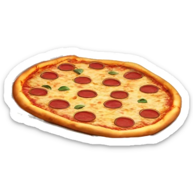 Pizza in a pizza box sticker