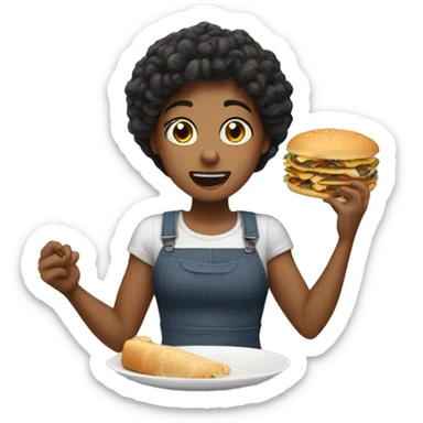 She ate and left no crumbs sticker