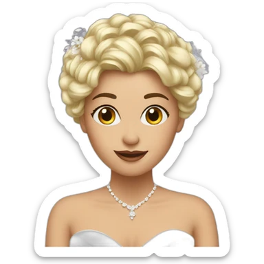 A bride sticker