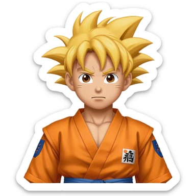 goku ssjg sticker