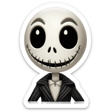 jack from nightmare before christmas  sticker