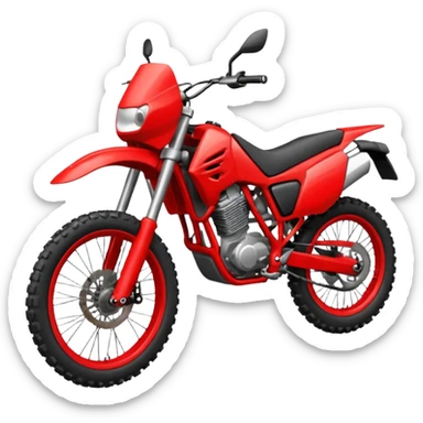 red enduro bike sticker