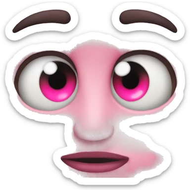 pink eyes  sticker