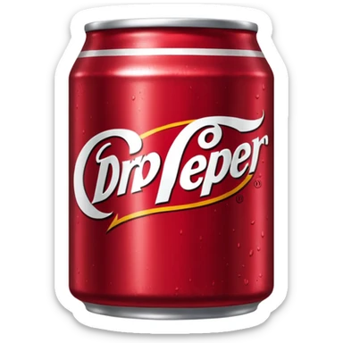 Dr Pepper can sticker