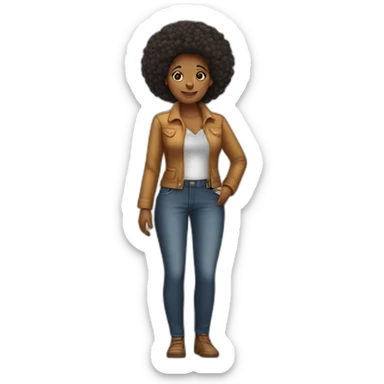 Afro-American-Mrs-Klaus sticker