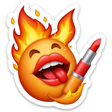 🔥+💋 sticker