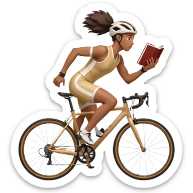 i need running , cycling , sports , reading , art , gaming activity image sticker