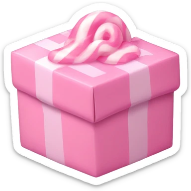 Light pink candy box sticker