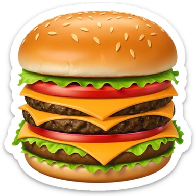 hamburguesa con cheddar sticker