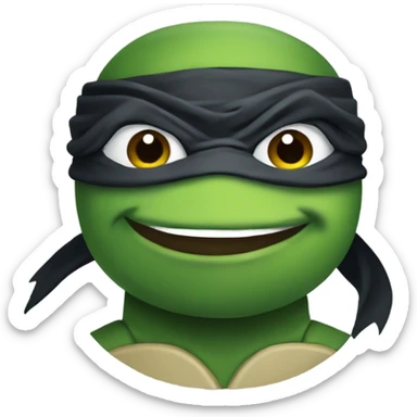 Ninja turtle winking sticker