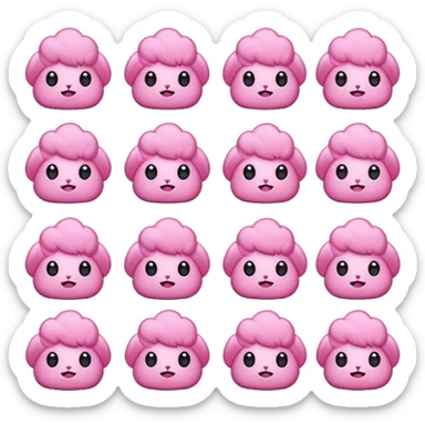 Cute pink girly things  sticker