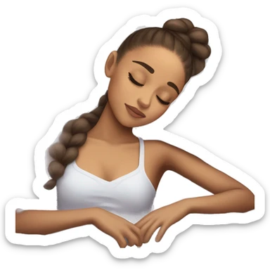 Ariana Grande sleeping sticker